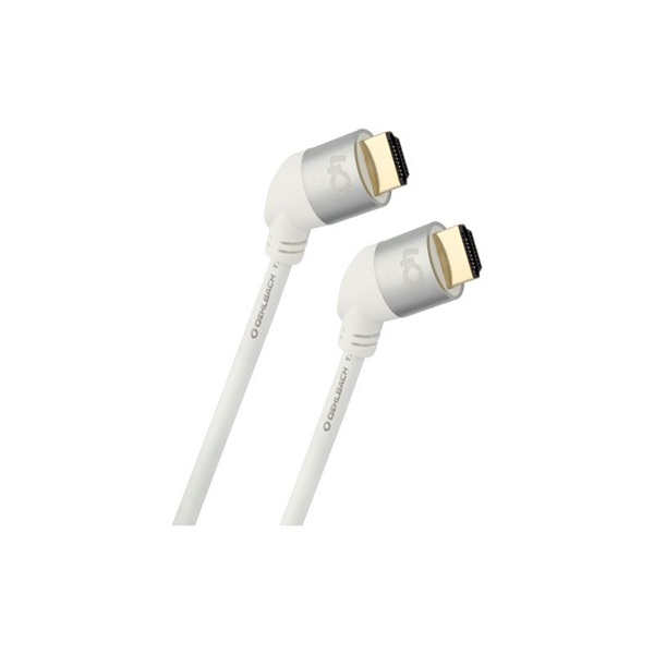 Oehlbach 138 Easy Connect HS. 40 1,44m 4K High Speed fehér HDMI kábel ethernettel Oehlbach 138 Easy Connect HS. 40 1,44m 4K High Speed fehér HDMI kábel ethernettel