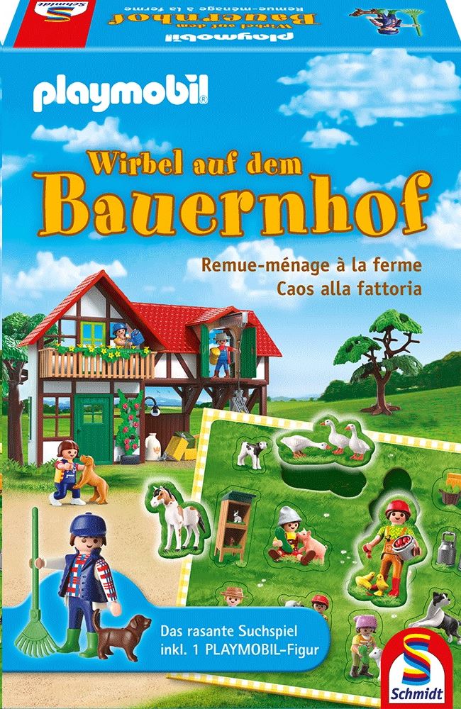 Schmidt Playmobil, A farmon, társasjáték (40593, 18715-182) Schmidt Playmobil, A farmon, társasjáték (40593, 18715-182)