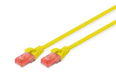Digitus DK-1617-005/Y U/UTP patch kábel CAT6 0.5m sárga - LSZH Digitus DK-1617-005/Y U/UTP patch kábel CAT6 0.5m sárga - LSZH