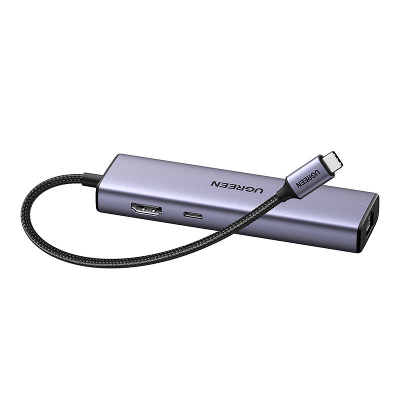 UGREEN 6in1 USB-C Multifunction Adapter 3x USB A 3.0, HDMI, RJ45, PD Converter UGREEN 6in1 USB-C Multifunction Adapter 3x USB A 3.0, HDMI, RJ45, PD Converter