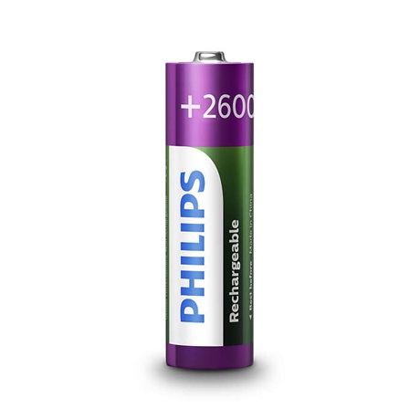 Philips R6B4B260/10 ELEM TÖLTHETŐ AA 2600 mAh 4-BLISZTER