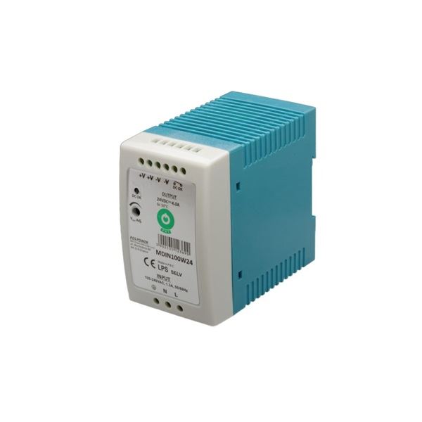 POS Power MDIN100W24 24V/4A 96W DIN sínre szerelhető LED tápegység POS Power MDIN100W24 24V/4A 96W DIN sínre szerelhető LED tápegység