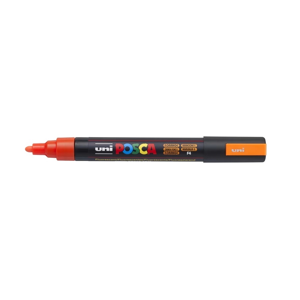 Uni Dekormarker 1,8-2,5mm, -Posca PC-5MR fluor narancs (2UPC5MFN)