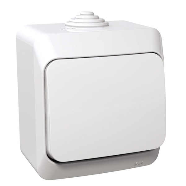 Schneider WDE000560 CEDAR PLUS IP44 fehér váltókapcsoló Schneider WDE000560 CEDAR PLUS IP44 fehér váltókapcsoló