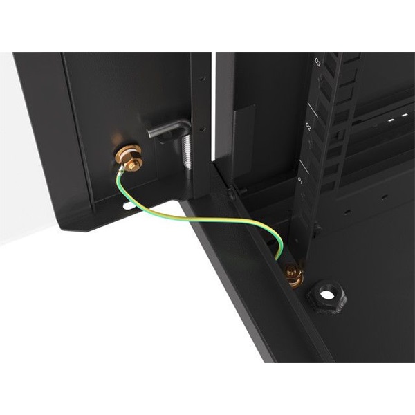 Lanberg 18U 19" fali rack szekrény 600x600mm fekete (WF01-6618-10B)