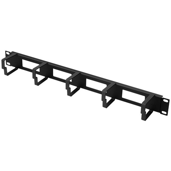 Stalflex rack szekrény kábelrendező 1U 19" 64mm fekete (CO19-1U-TB-B)
