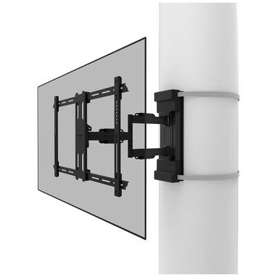 Newstar WL40S-910BL16 TV Pilaarsteun Draaibaar TV fali tartó Kihúzható, Billenthető 99,1 cm (39) - 165,1 cm (65) Forgatható