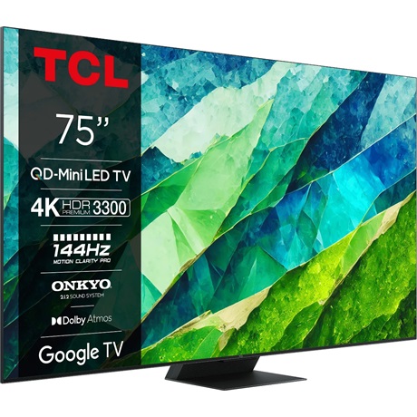 Tcl 75C855 UHD MINILED QLED GOOGLE SMART Televízió Tcl 75C855 UHD MINILED QLED GOOGLE SMART Televízió