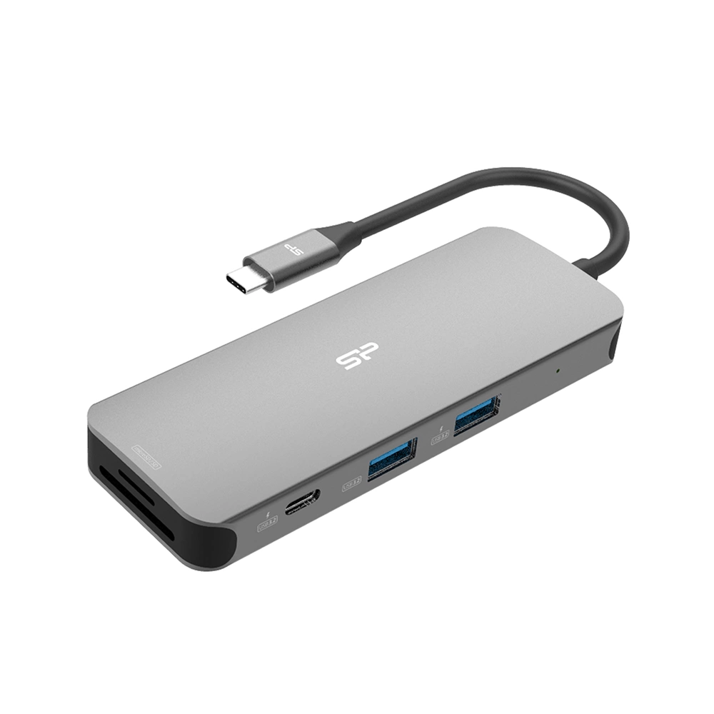 Silicon Power USB SR30 Dual HDMI 4K / USB 3.2 / 1Gbit LAN / SD Card Dokkoló 
