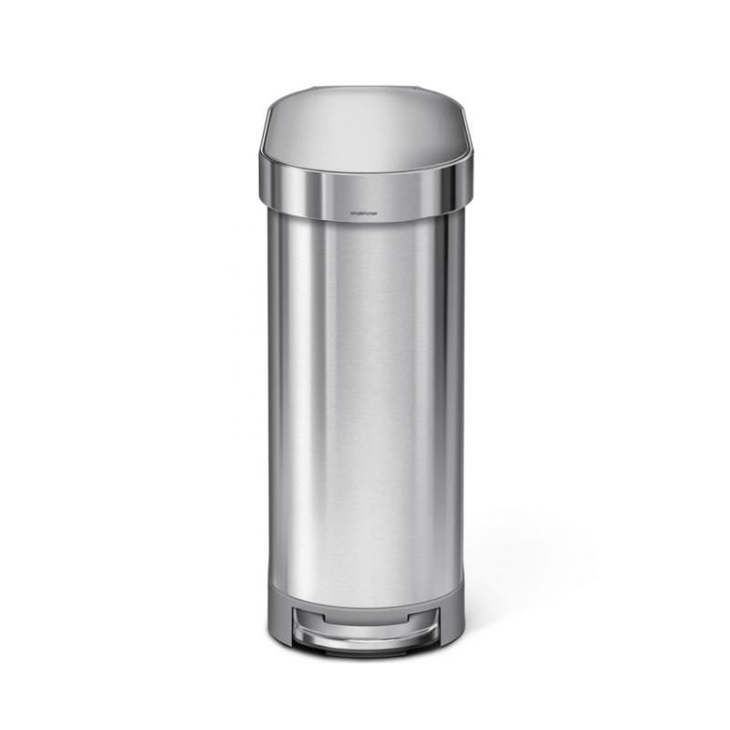 SimpleHuman CW2044 45 literes vékony formájú pedálos szemetes SimpleHuman CW2044 45 literes vékony formájú pedálos szemetes