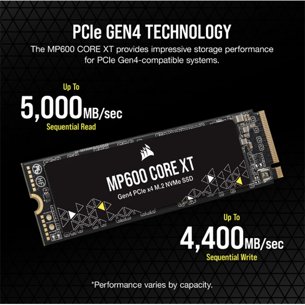 Corsair 4TB M.2 2280 NVMe MP600 Core XT