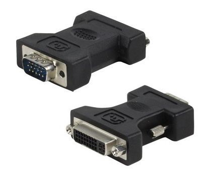 Wiretek DVI (Male) -> VGA (FeMale) átalakító (DVIAI)