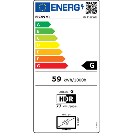 Sony KD43X75WLPAEP UHD SMART LED TV