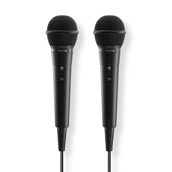 Hama 46002 Karaoke 2db Mikrofon szett Fekete