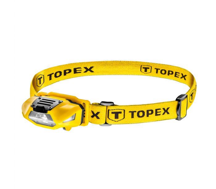 Topex Fejlámpa LED 70lum fehér+piros 1xAA (94W390) Topex Fejlámpa LED 70lum fehér+piros 1xAA (94W390)