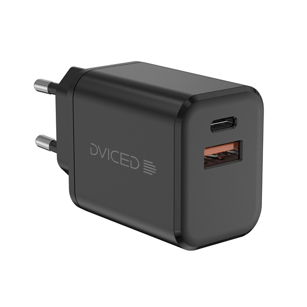 Dviced Wall Charger 35W and 1,25m cable GaN EU Hálózati töltő Fekete