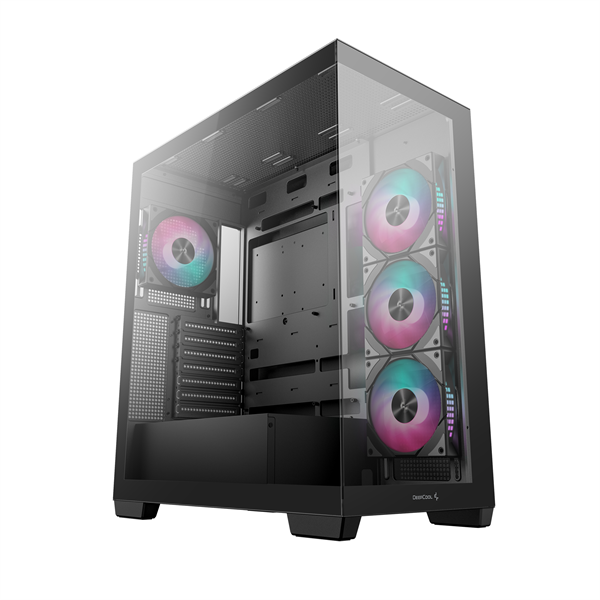 DeepCool CG580 4F   ablakos 4x12cm A-RGB BTF  ATX Számítógépház  Fekete