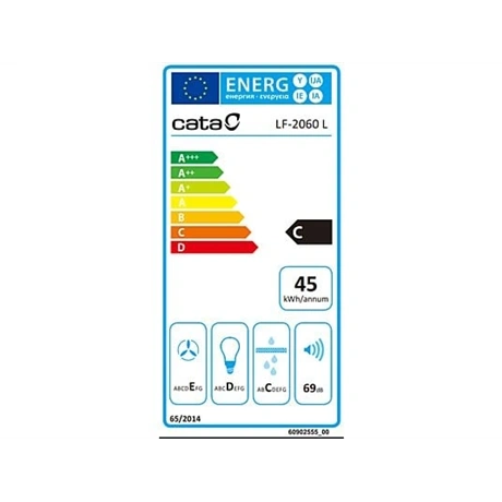 Cata LF-2060 WH/L LED + SZÉNSZŰRŐ Páraelszívó Fehér