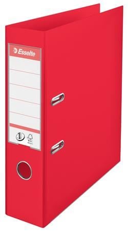 ESSELTE Standard Vivida Iratrendező 75 mm A4 PP élvédő sínnel piros (624068)