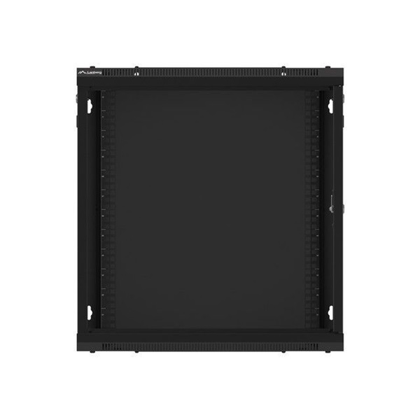 Lanberg 12U 19" fali rack szekrény 600x600mm fekete (WF01-6612-10B)
