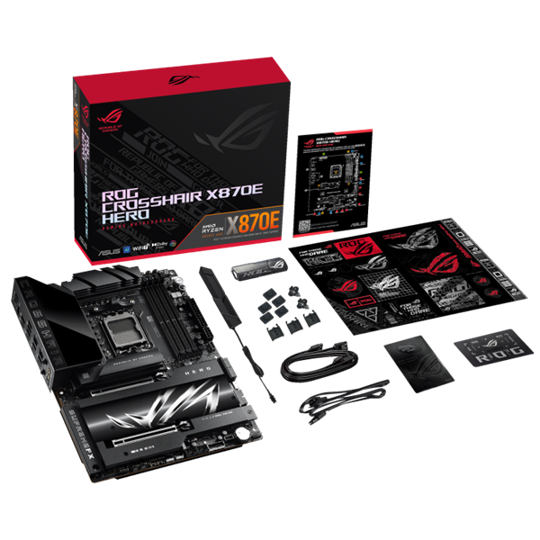 Asus AMD ROG CROSSHAIR X870E HERO AM5 Alaplap Asus AMD ROG CROSSHAIR X870E HERO AM5 Alaplap