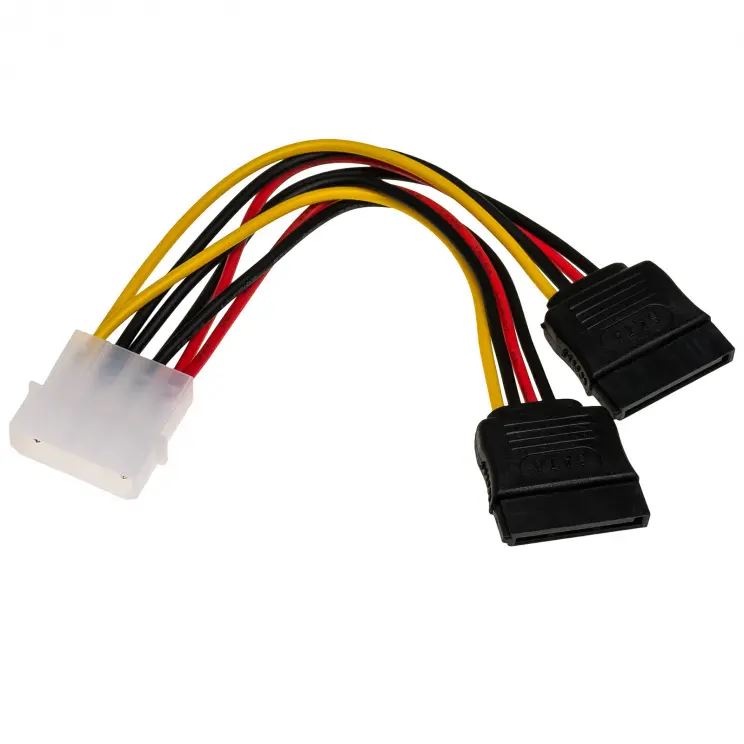Akyga Molex - 2xSATA kábel 15cm (AK-CA-16) Akyga Molex - 2xSATA kábel 15cm (AK-CA-16)