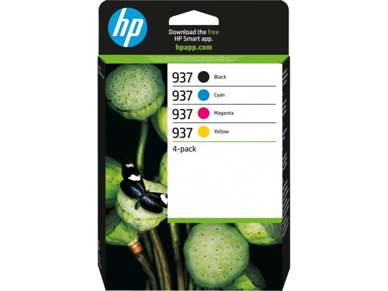 HP 937 4db-os tintapatron fekete; ciánkék; magenta; sárga (6C400NE)