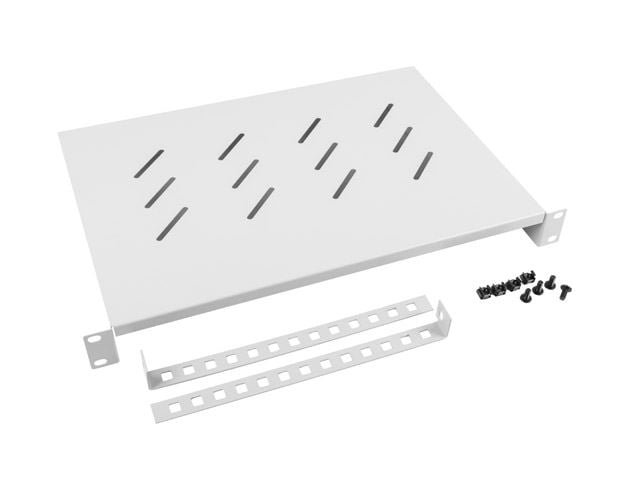 Lanberg 19" 1U 483x300mm rack polc szürke (AK-1004-S)
