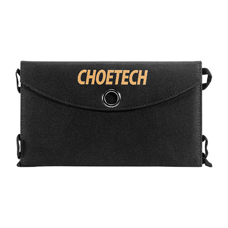 Choetech SC001 Foldable solar charger 19W 2xUSB (black)