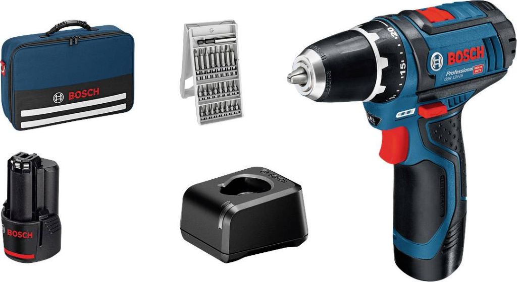 Bosch GSR 12V-15 akkus fúrócsavarozó 2db 2.0Ah-s akkuval (060186810H) Bosch GSR 12V-15 akkus fúrócsavarozó 2db 2.0Ah-s akkuval (060186810H)