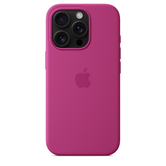 Apple iPhone 16 Pro Silicone Case with MagSafe  Fuchsia (Seasonal)
