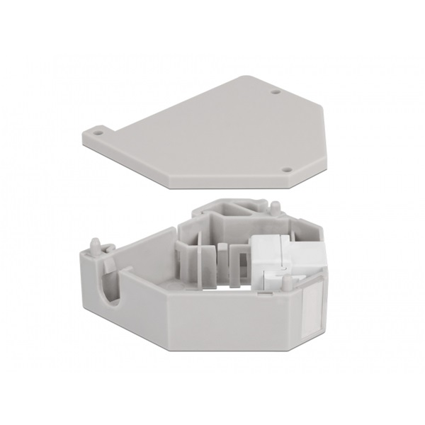 Delock 87163 Keystone USB-A 2.0 anya - anya DIN sínre szerelhető adapter Delock 87163 Keystone USB-A 2.0 anya - anya DIN sínre szerelhető adapter