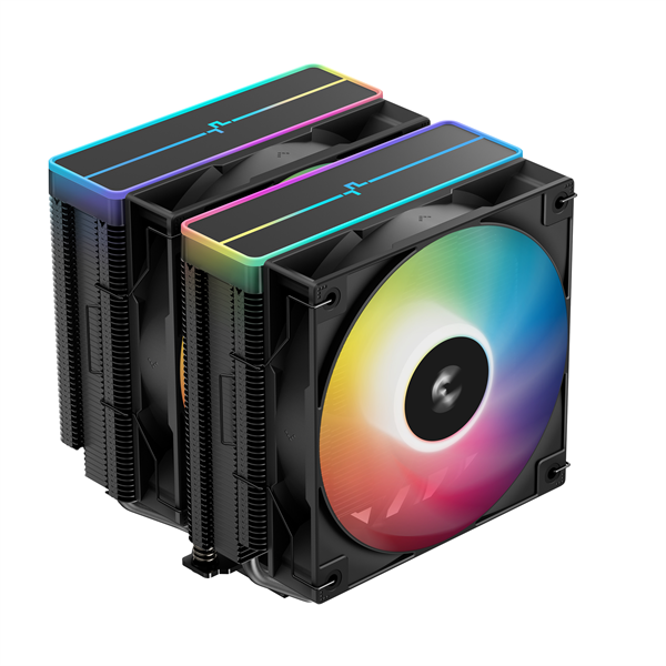 DeepCool CPU Cooler AG620 BK ARGB V2 29,4 dB max, 115,32 m3/h 4pin csatlakozó DeepCool CPU Cooler AG620 BK ARGB V2 29,4 dB max, 115,32 m3/h 4pin csatlakozó