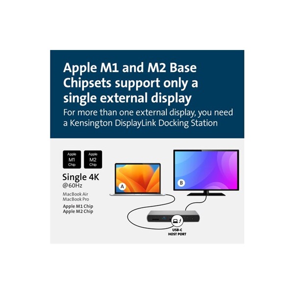 KENSINGTON Dokkoló  SD5700T Thunderbolt™ 4 Dual 4K Docking Station with 90W PD - Windows/macOS 