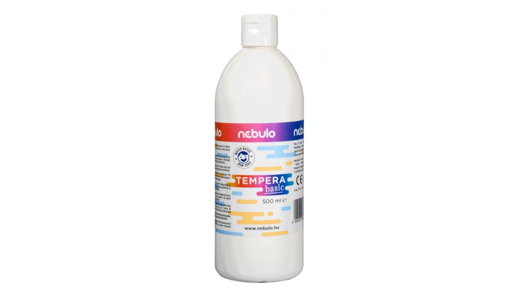 Nebulo folyékony állagú temperafesték 500ml fehér (NTF-500-FH)