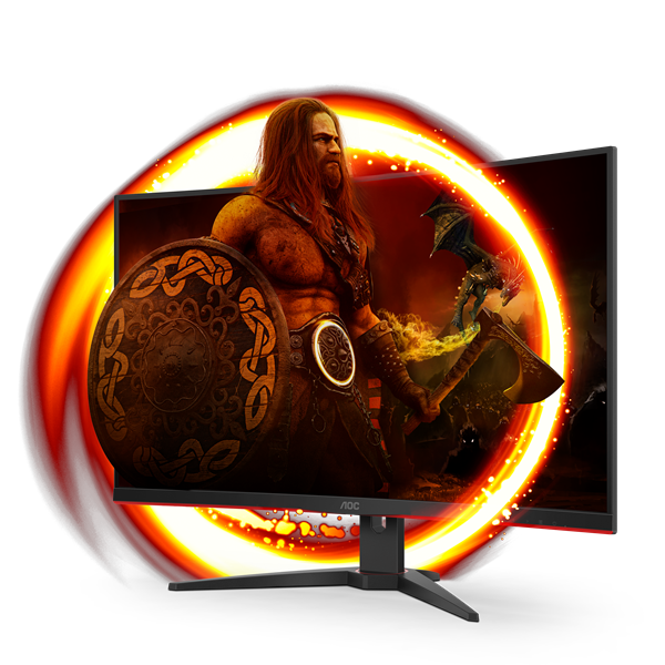 AOC  31.5" C32G2ZE/BK 1920x1080 Ívelt Gaming 240Hz VA monitor