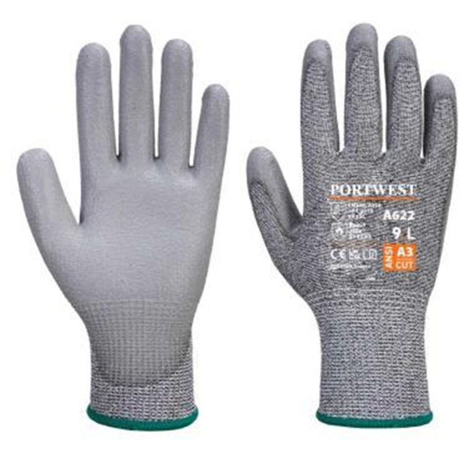 PORTWEST 11-es mártott vágásbiztos kesztyű szürke PU (A622G7RXXL)