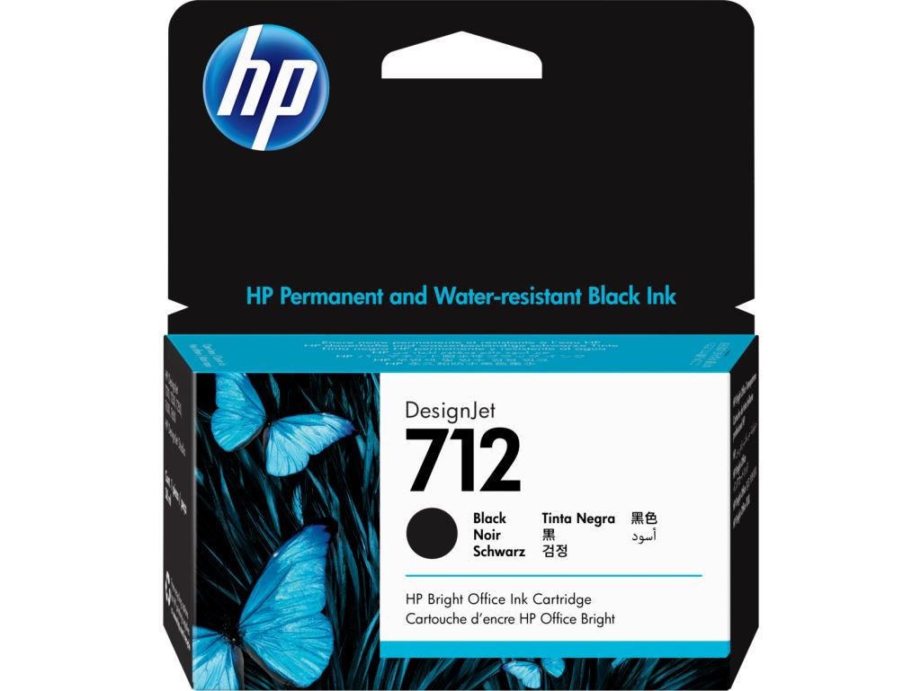 HP 712 DesignJet tintapatron 38ml fekete (3ED70A) Eredeti HP 712 DesignJet tintapatron 38ml fekete (3ED70A) Eredeti