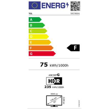 Tcl 55C765 UHD MINILED QLED GOOGLE SMART Televízió