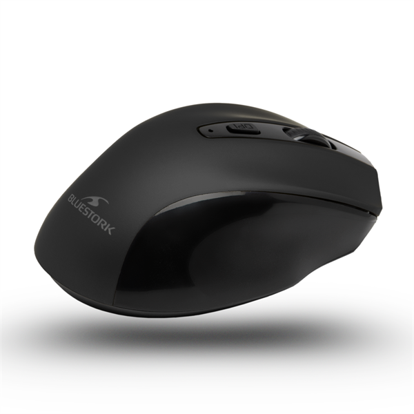 Bluestork  M-WL-OFF75-BLACK  Rechargeable Bluetooth 1600 DPI  6 gomb optikai Vezeték nélküli Egér   Fekete