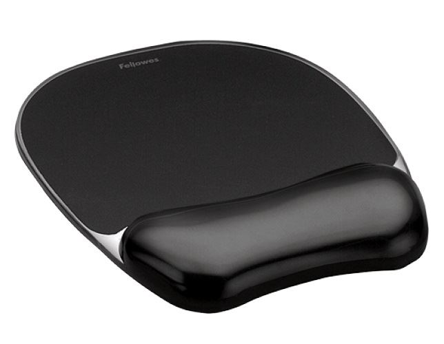 Fellowes Crystal Gel egéralátét csuklótámasszal fekete (9112101) Fellowes Crystal Gel egéralátét csuklótámasszal fekete (9112101)