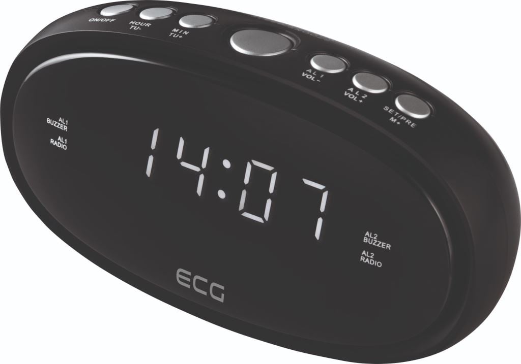 ECG RB 010 Rádiós ébresztőóra fekete