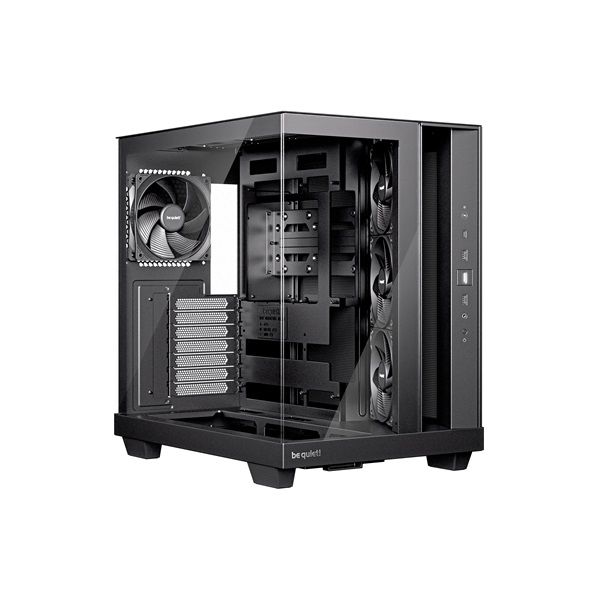 Be Quiet! Számítógépház - LIGHT BASE 500 Black (ATX, edzett üveg oldallap, fekete)