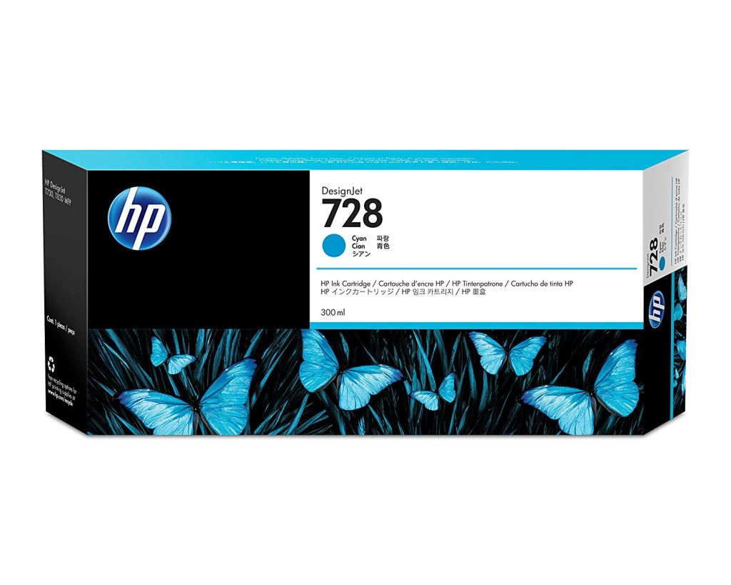 HP 728 300 ml-es DesignJet tintapatron ciánkék (F9K17A) HP 728 300 ml-es DesignJet tintapatron ciánkék (F9K17A)