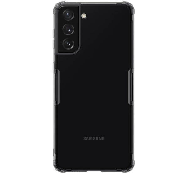 NILLKIN NATURE szilikon telefonvédő (közepesen ütésálló, légpárnás sarok, 0.6 mm, ultravékony) SZÜRKE [Samsung Galaxy S21 Plus (SM-G996) ...