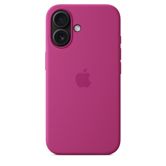 Apple iPhone 16 Silicone Case with MagSafe  Fuchsia (Seasonal)