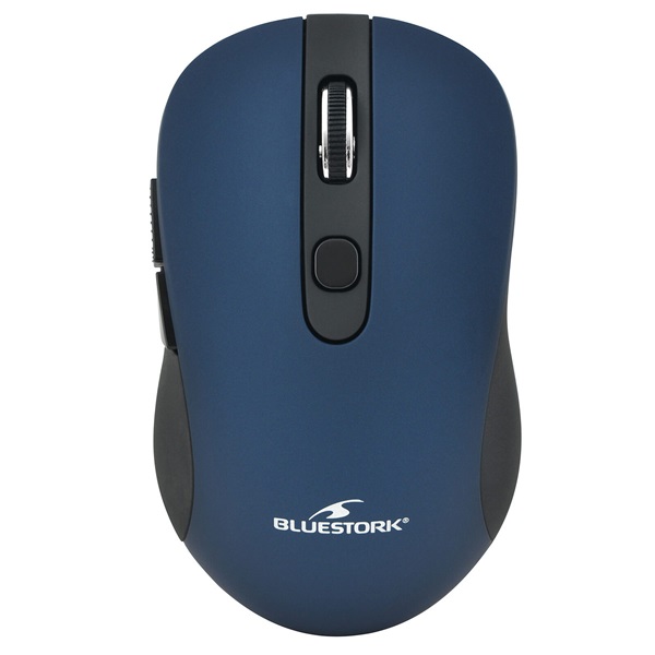 Bluestork M-WL-OFF60-BLUE  1600 DPI  6 gomb optikai Vezeték nélküli Egér Kék 