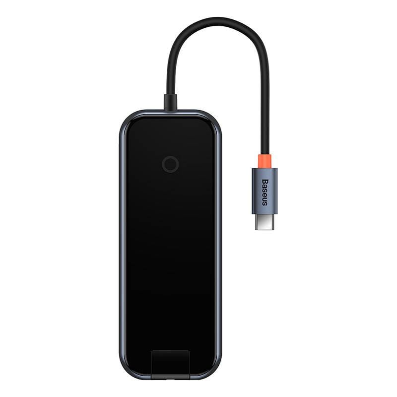 Baseus AcmeJoy 5 az 1-ben Hub USB-C - 2xUSB 3.0 USB 2.0 USB-C PD RJ45 sötétszürke (WKJZ010113) Baseus AcmeJoy 5 az 1-ben Hub USB-C - 2xUSB 3.0 USB 2.0 USB-C PD RJ45 sötétszürke (WKJZ010113)