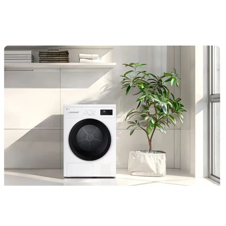 Lg RHA1008NWK Hőszivattyús szárítógép Fehér/Fekete - 8 kg, D energiaosztály
