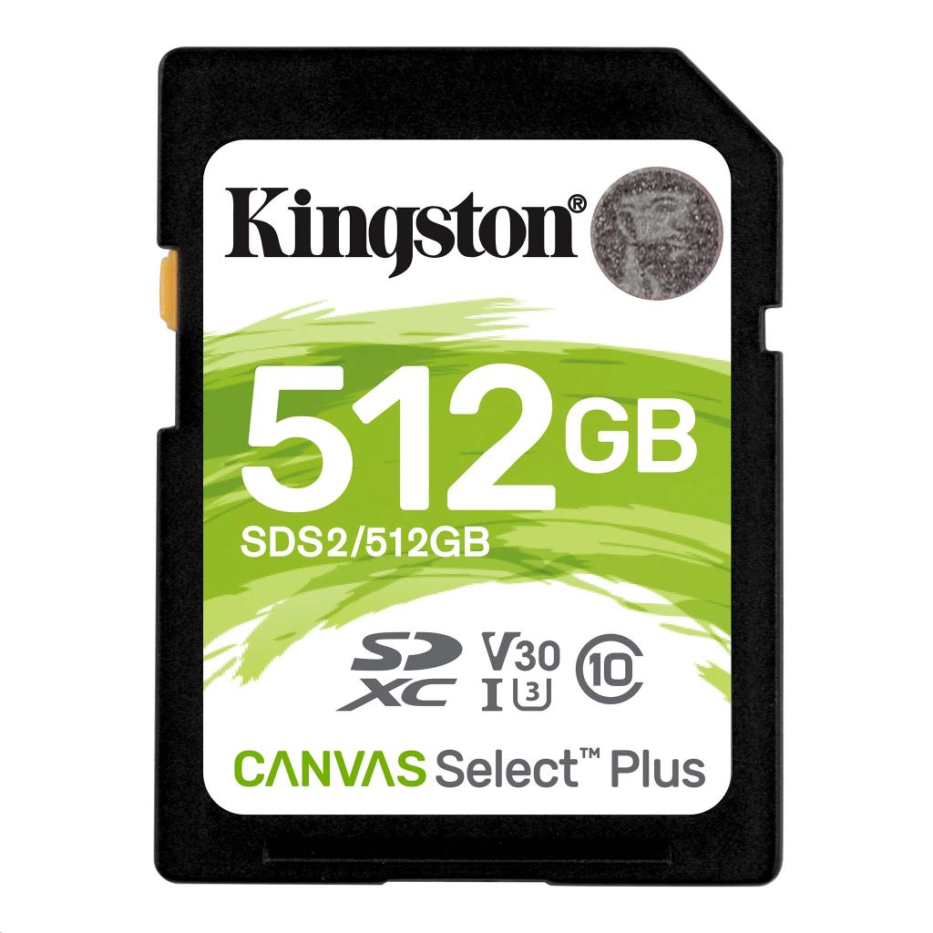 512GB SDXC Kingston Canvas Select Plus CL10 memóriakártya (SDS2/512GB)